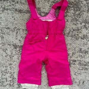 Obermeyer toddler girls pink snow bibs size 2T